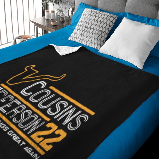 Discover Kirk Cousins Justin Jefferson 2022 Baby Blankets
