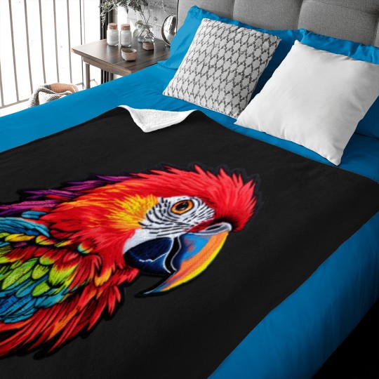 Discover Parrot embroidery Baby Blankets