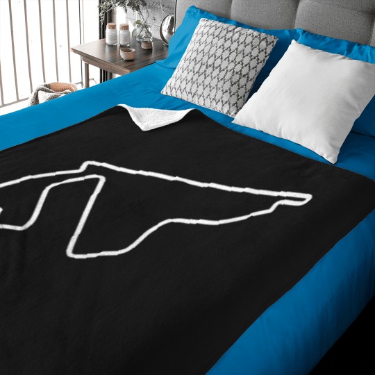 Discover Yas Marina Circuit [outline] Baby Blankets