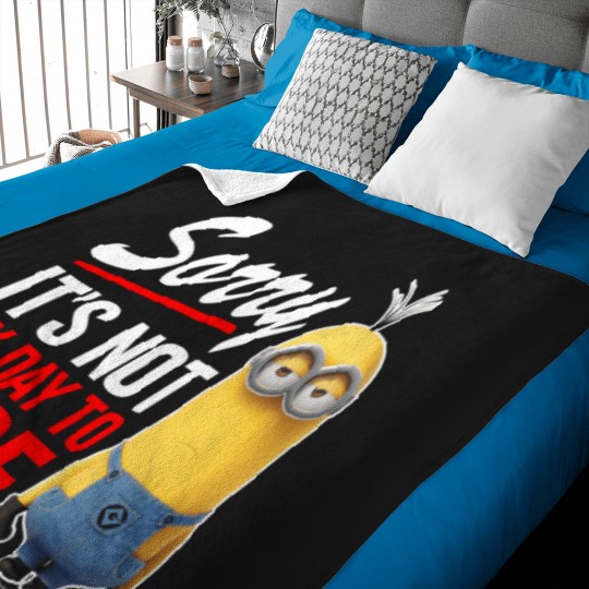 Discover Minions Sorry Its Not My Day To Care   : SALE !! Minion Thug Life Vintage -  90s Rap And The Minions Baby Blankets
