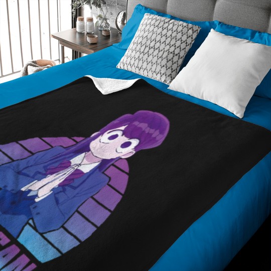 Discover Komi Can_t Communicate Komi San Retro (1) Baby Blankets