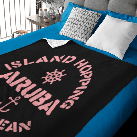 Discover Aruba Caribbean Island Hopping Baby Blankets