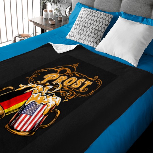 Discover Oktoberfest Wiesn Prost Deutschland - USA Baby Blankets
