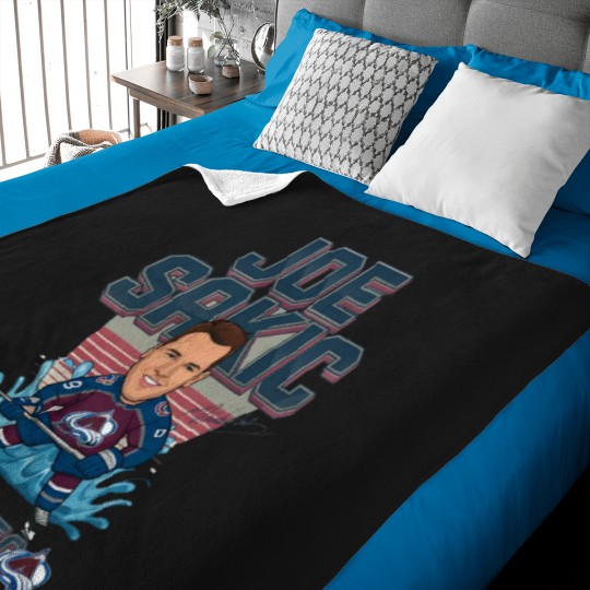 Discover joe sakic cartoon.png Baby Blankets