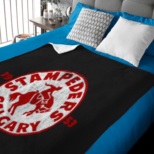 Discover Vintage Calgary Stampeders Hockey (3).png Baby Blankets
