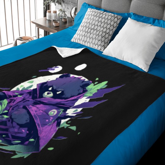 Discover zen bear tshirt Baby Blankets