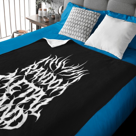 Discover Funny Heavy Metal Logo Random Heavy Metal Band Baby Blankets