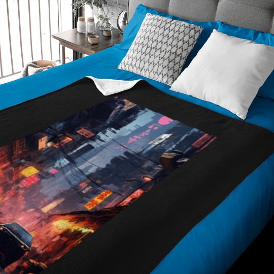 Discover 5778 Technological Urban Nightlife Graphic T-Shirt Baby Blankets
