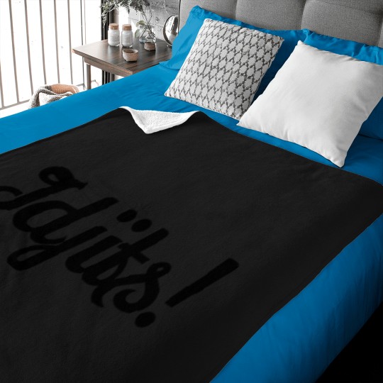 Discover 4409-Idjits T-Shirt Baby Blankets