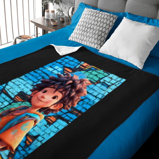 Discover Animated-Rap-Style-Graffiti-T-Shirt Baby Blankets