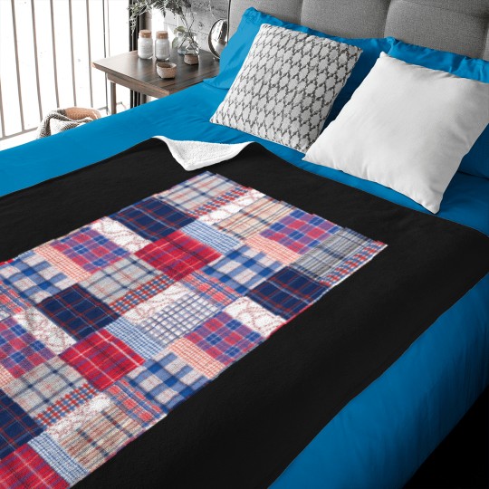 Discover Baseball-Patchwork-Graphic-T-Shirt Baby Blankets