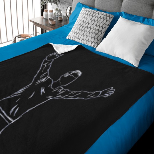 Discover Cristiano-Ronaldo-Sketch-Baseball--Sleeve-T-Shirt Baby Blankets