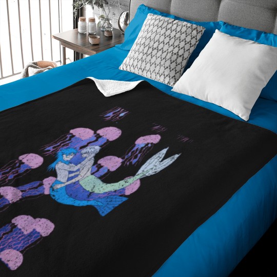 Discover Dramatical Mermaids .png Baby Blankets