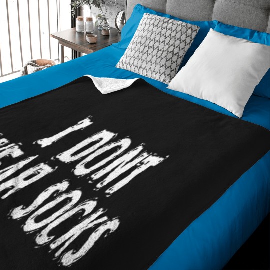 Discover I Dont Wear Socks Humorous T-Shirt Baby Blankets