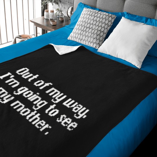 Discover I'M-Going-To-See-My-Mother---Sephiroth-Quote T-Shirt Baby Blankets