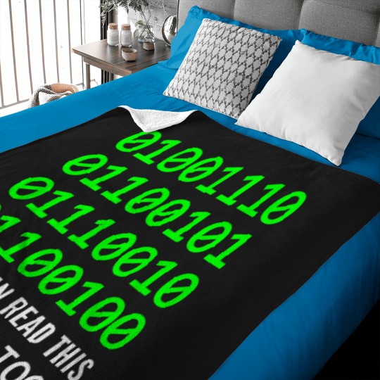 Discover Nerd Computer Binary Code For Developer Geeks  Admins T-Shirt Baby Blankets