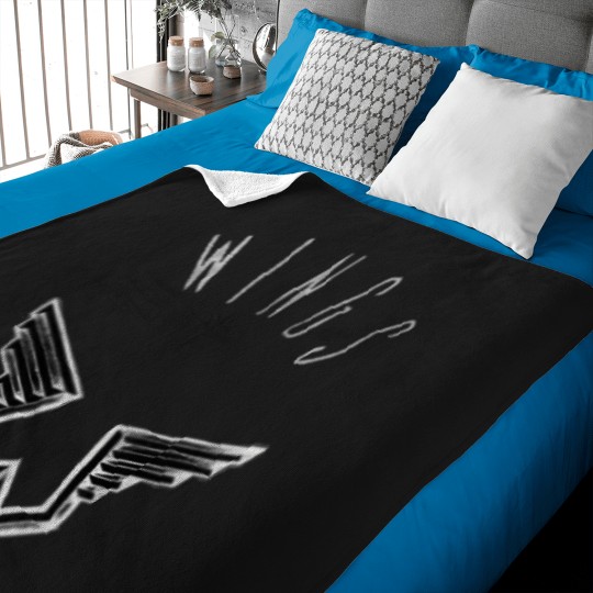 Discover Paul-Mccartney--Wings-Wings-Logo-Print T-Shirt Baby Blankets