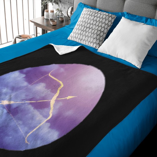 Discover Purple-Cloud-Bow-And-Arrow T-Shirt Baby Blankets