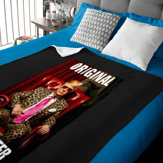 Discover Trump-Original-Gangster-Shirt-Funny-Maga-Donald-Trump-2024-T-Shirt Baby Blankets