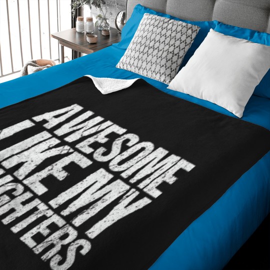Discover Awesome_Like_My_DaughterS_Men_Funny_Fathers_Day_Da Baby Blankets