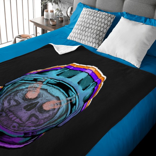 Discover Space-Skull T-Shirt Baby Blankets