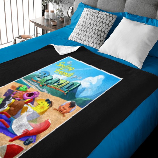 Discover The Smiling Friends Go To Brazil Baby Blankets