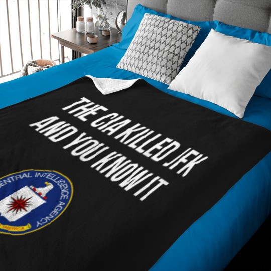 Discover CIA KILLED JFK Baby Blankets
