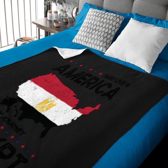 Discover Egyptian American Patriot Usa Grown Egypt Us Flag Baby Blankets