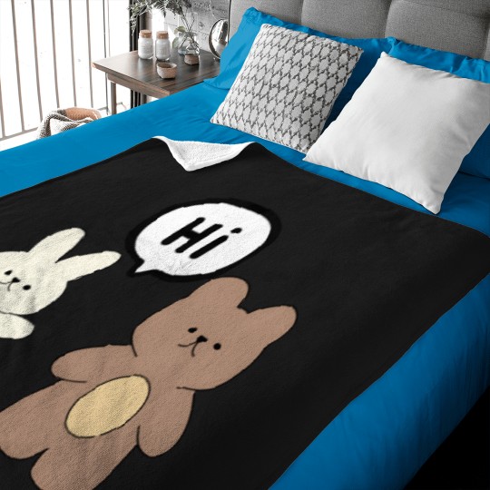 Discover Brown-And-White-Bears T-Shirt Baby Blankets