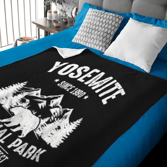 Discover Yosemite National Park Funny Wilderness Gift Baby Blankets