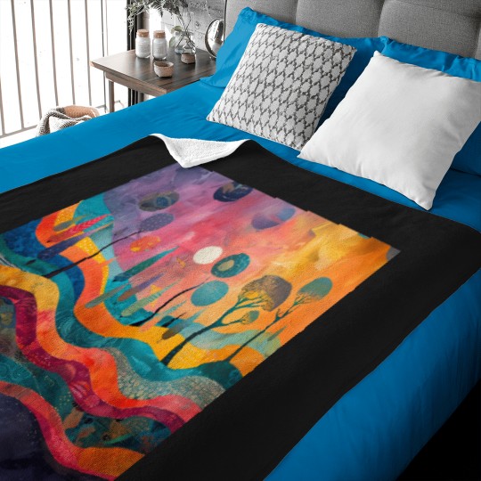 Discover Retro Wanderlust Baby Blankets