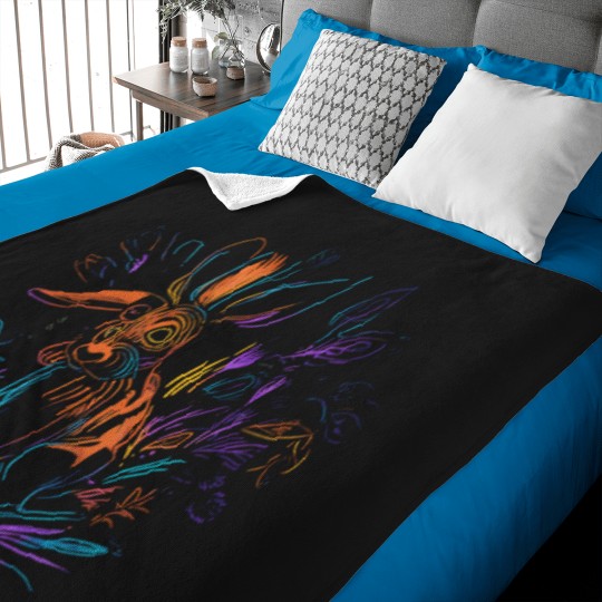 Discover Neon Wilderness Baby Blankets