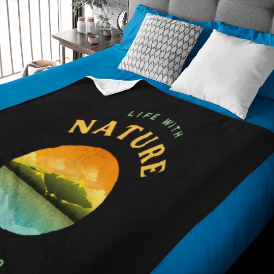Discover Life with nature keep it wild Baby Blankets