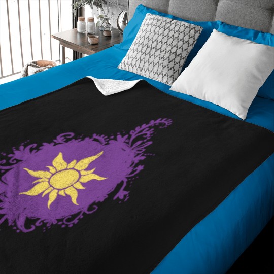 Discover Flower And Sun Static red  Celica T23 7gen Baby Blankets
