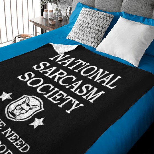 Discover National Sarcasm Society Baby Blankets