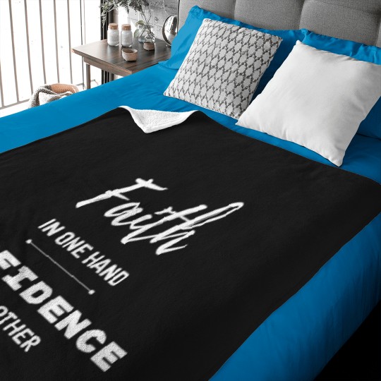 Discover Faith in one hand Godfidence in the other Long Baby Blankets