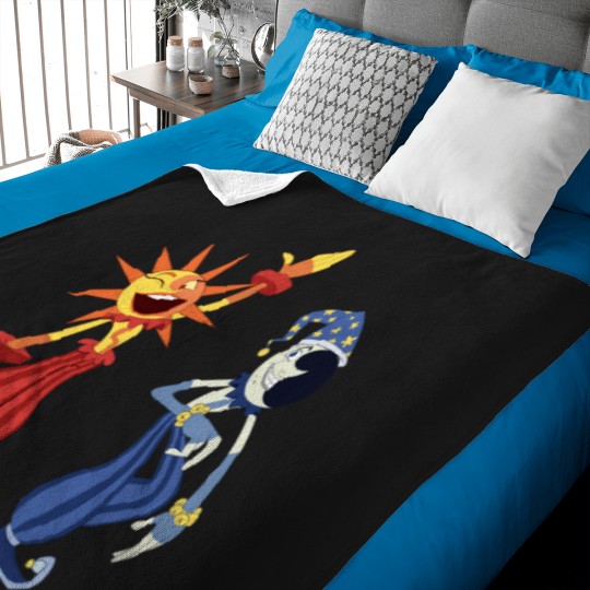 Discover SunDrop and MoonDrop FNAF Security Breach(1) Baby Blankets