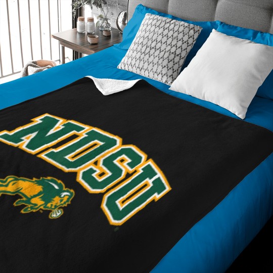 Discover North Dakota State Bison Arch Over White Baby Blankets