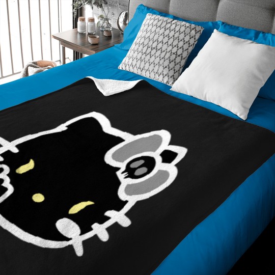 Discover kitty funny Baby Blankets
