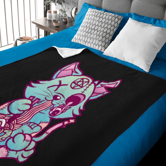 Discover 3037 Anime Aesthetic Pastel Goth Ramen Noodle Cat Gifts Baby Blankets