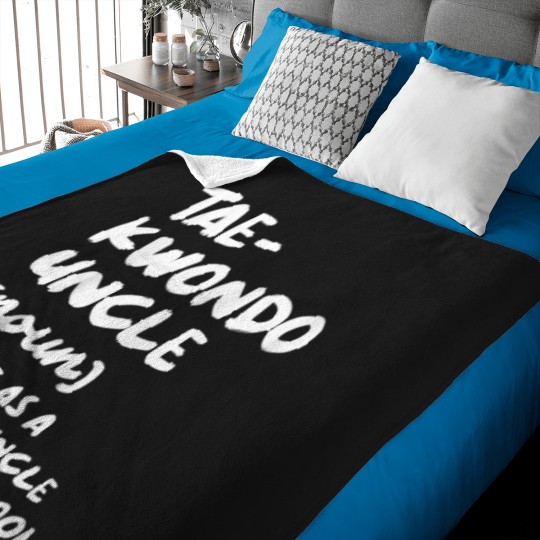 Discover Taekwondo Uncle Definition Funny Sports Martial Baby Blankets