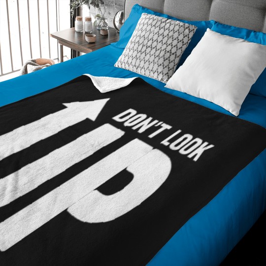 Discover Don_t look up designwhite Long Baby Blankets