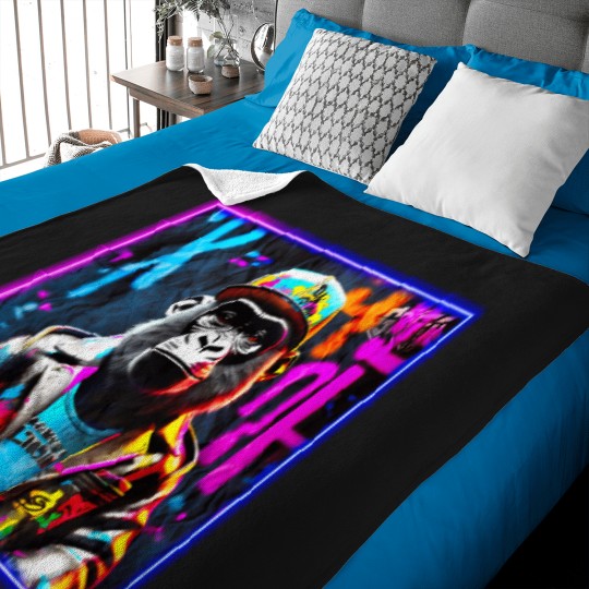Discover Graffiti Style Baby Gorilla (1) T-Shirt Baby Blankets