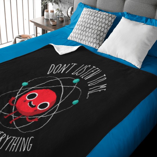 Discover Never Trust An Atom T-Shirt Baby Blankets