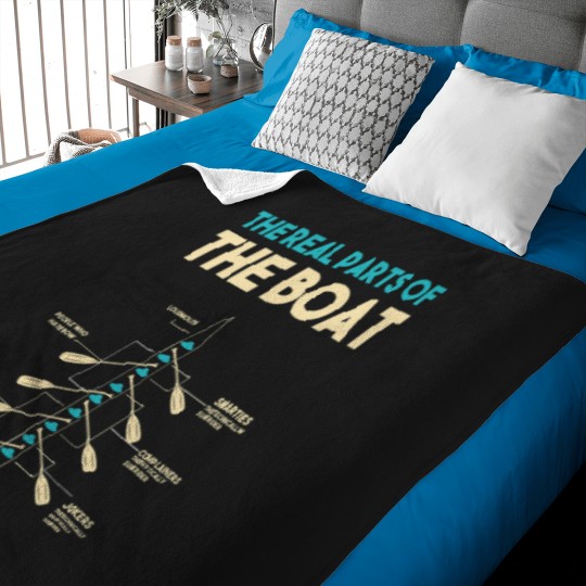 Discover Funny The Real Parts Of The Boat Rowers Paddles Rowing Baby Blankets