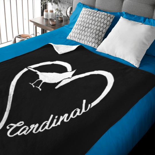 Discover Heart Cardinal Baby Blankets
