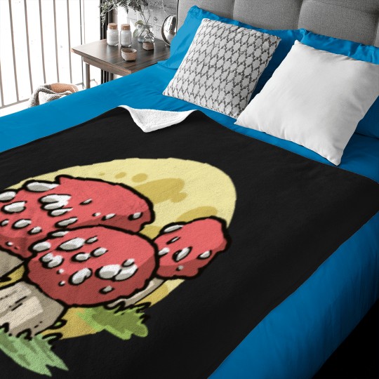 Discover Fancy Mushroom Baby Blankets