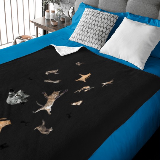 Discover Space Cats Baby Blankets