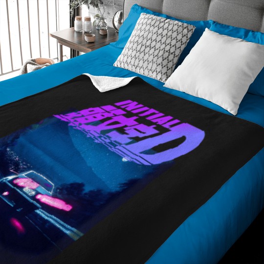 Discover Initial D Neon Ae86 Say No to Sports Baby Blankets