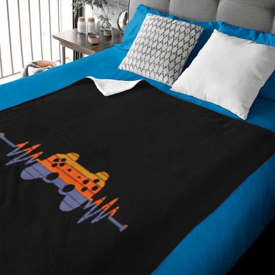 Discover Retro-Gamer-Controller-Video-Gamer-Lover-(1) Baby Blankets